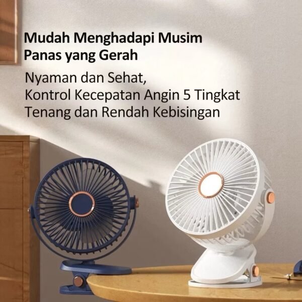 Kipas Angin meja mini jepit portable USB,,