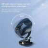 Kipas Angin meja mini jepit portable USB,,
