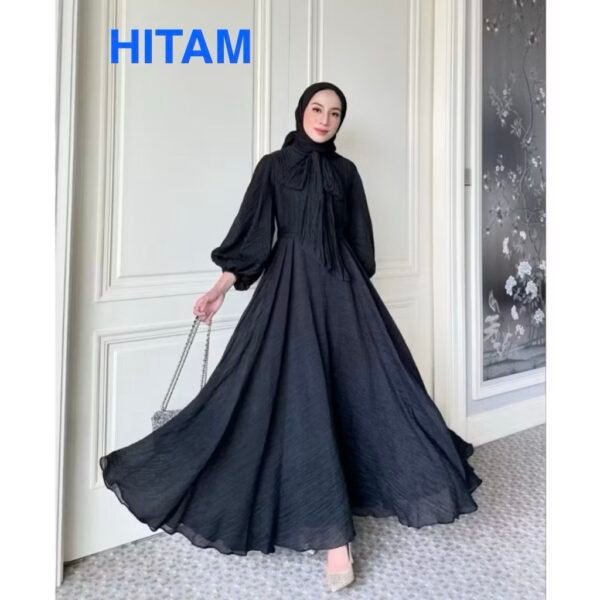 Gamis Pesta Muslimah Gamis Mewah Bawah Mayung Crinkle Airflow,,