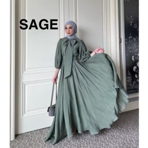 Gamis Pesta Muslimah Gamis Mewah Bawah Mayung Crinkle Airflow,,