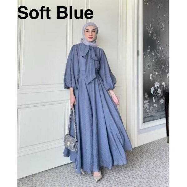 Gamis Pesta Muslimah Gamis Mewah Bawah Mayung Crinkle Airflow,,